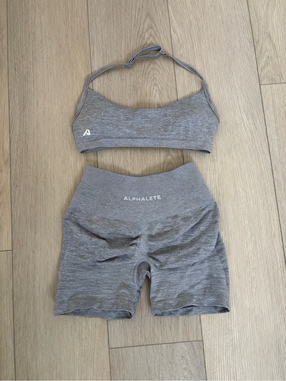 Alphalete Heather Grey Pump Set